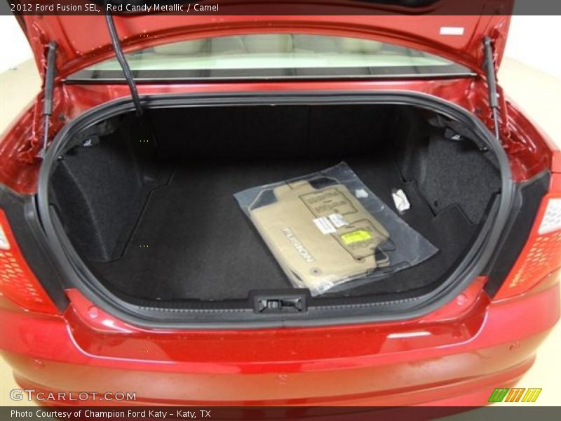 Red Candy Metallic / Camel 2012 Ford Fusion SEL