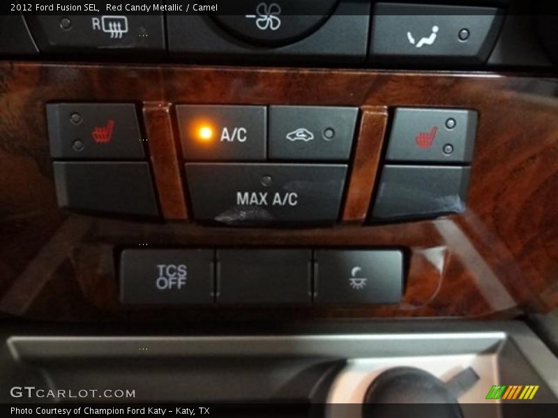 Red Candy Metallic / Camel 2012 Ford Fusion SEL