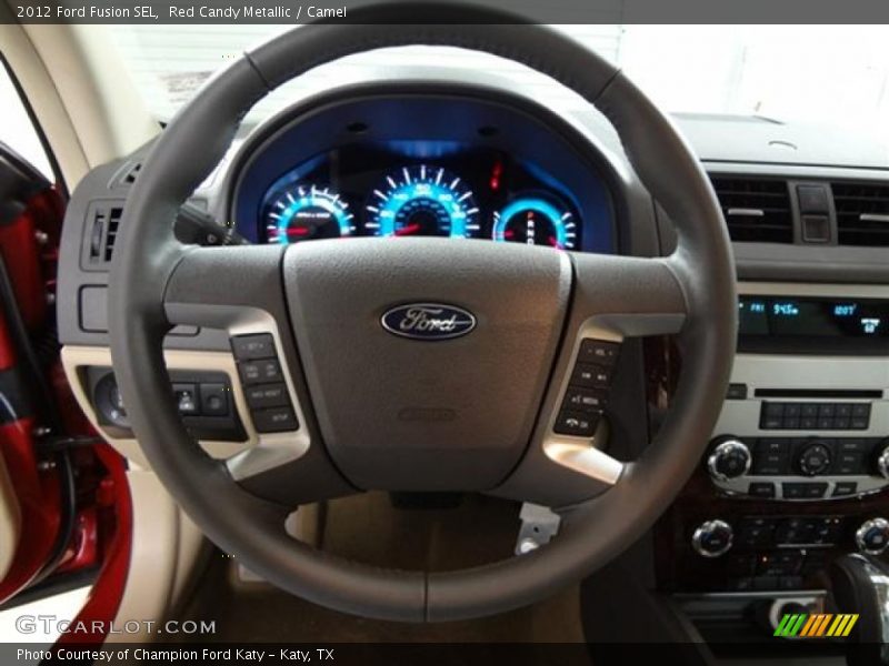 Red Candy Metallic / Camel 2012 Ford Fusion SEL