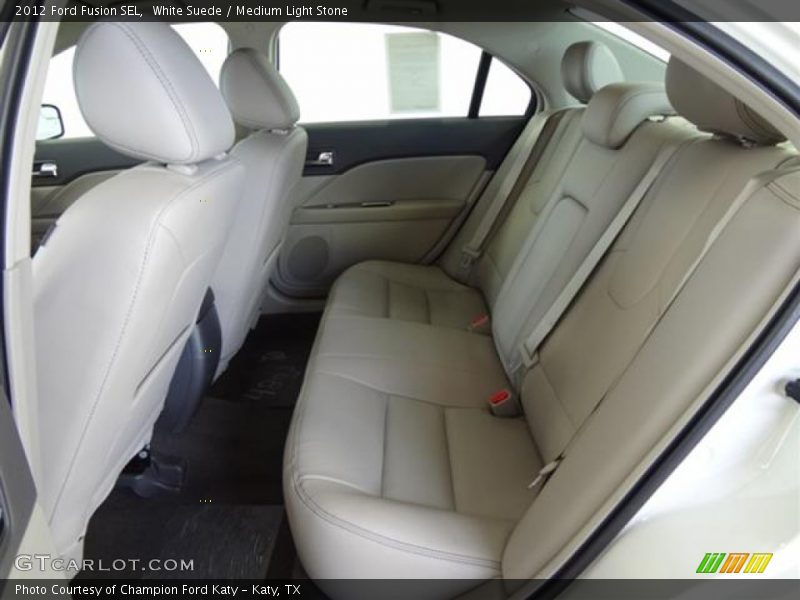 White Suede / Medium Light Stone 2012 Ford Fusion SEL