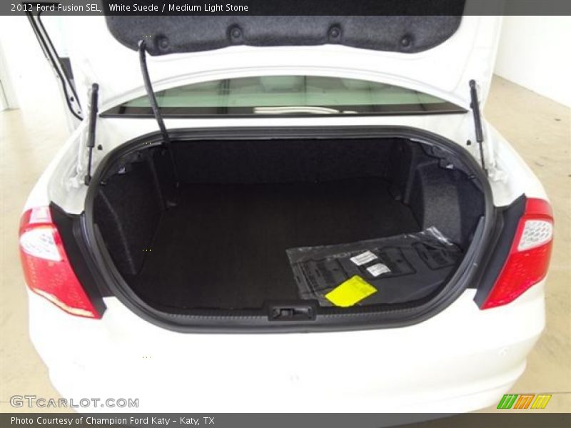 White Suede / Medium Light Stone 2012 Ford Fusion SEL
