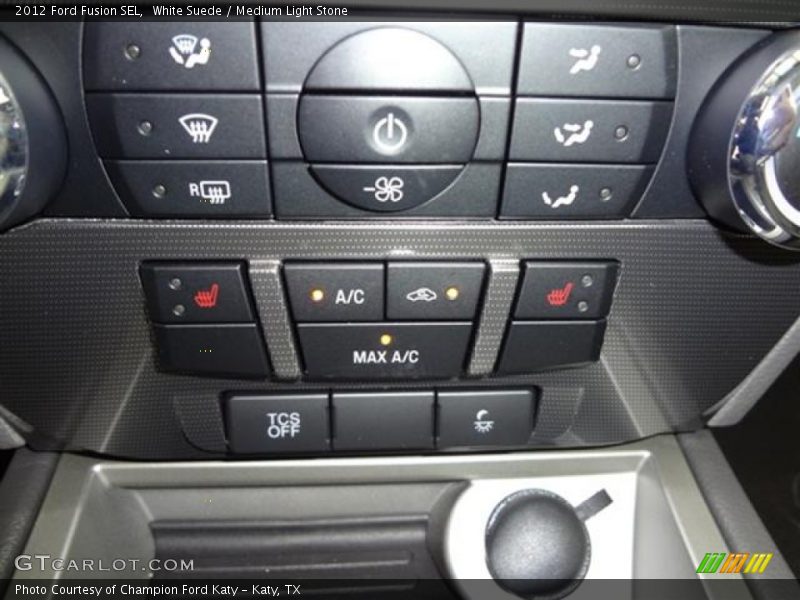 White Suede / Medium Light Stone 2012 Ford Fusion SEL