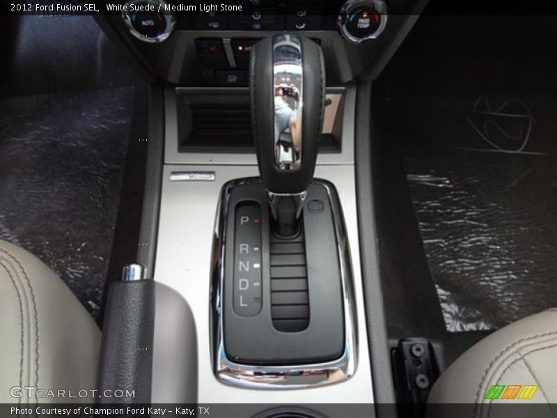 White Suede / Medium Light Stone 2012 Ford Fusion SEL