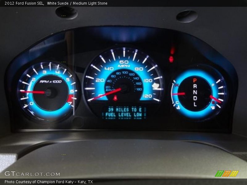 White Suede / Medium Light Stone 2012 Ford Fusion SEL