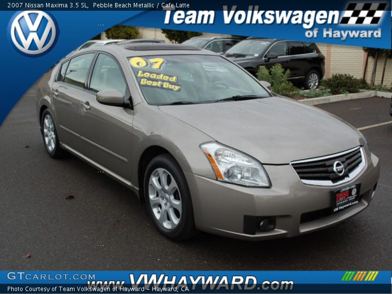 Pebble Beach Metallic / Cafe Latte 2007 Nissan Maxima 3.5 SL