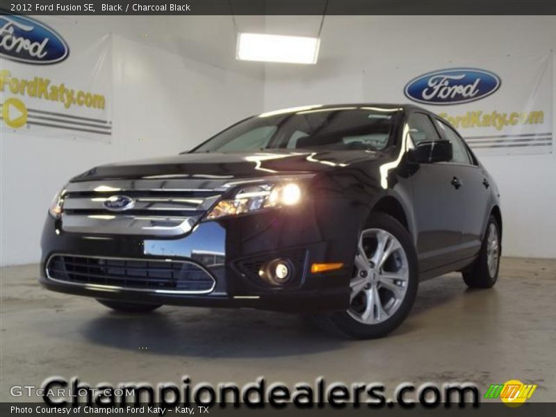 Black / Charcoal Black 2012 Ford Fusion SE