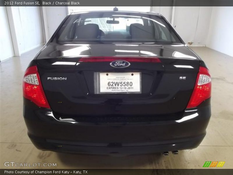Black / Charcoal Black 2012 Ford Fusion SE