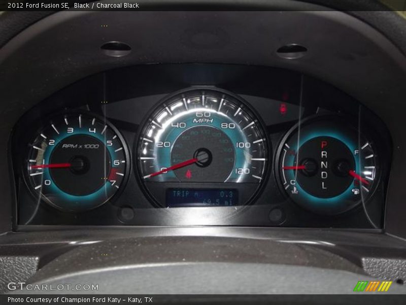 Black / Charcoal Black 2012 Ford Fusion SE