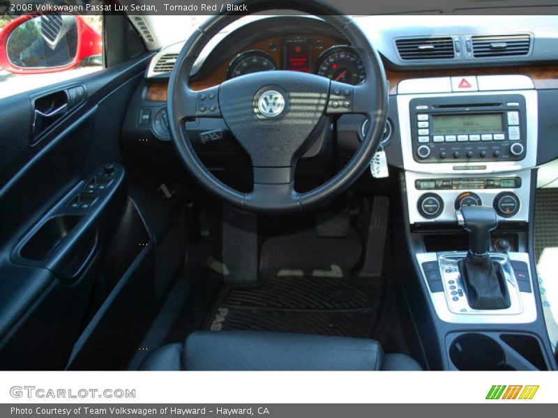 Tornado Red / Black 2008 Volkswagen Passat Lux Sedan