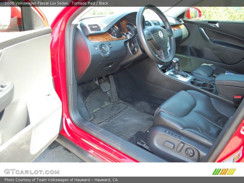 Tornado Red / Black 2008 Volkswagen Passat Lux Sedan