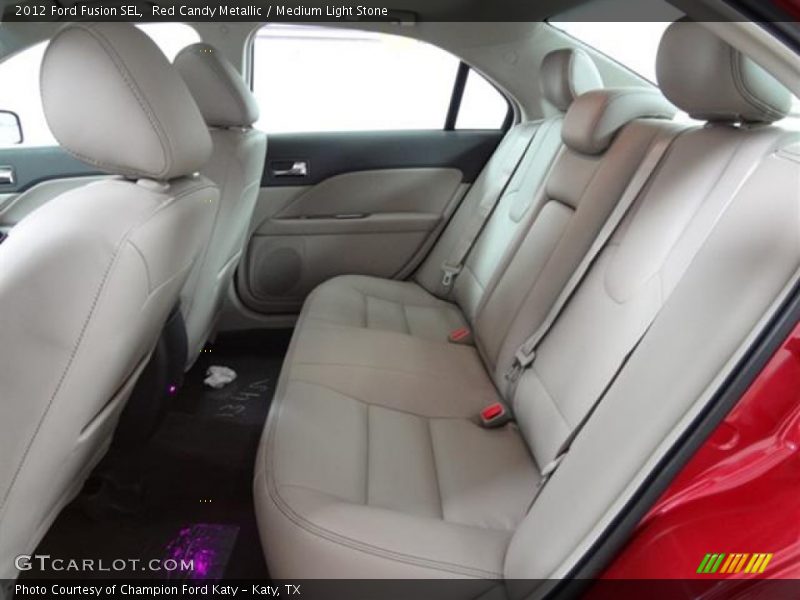 Red Candy Metallic / Medium Light Stone 2012 Ford Fusion SEL