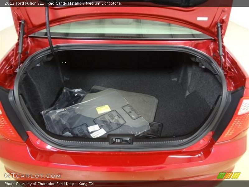 Red Candy Metallic / Medium Light Stone 2012 Ford Fusion SEL