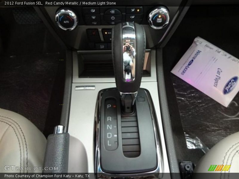 Red Candy Metallic / Medium Light Stone 2012 Ford Fusion SEL