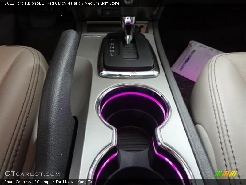 Red Candy Metallic / Medium Light Stone 2012 Ford Fusion SEL
