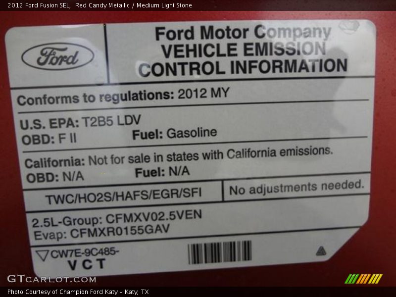 Red Candy Metallic / Medium Light Stone 2012 Ford Fusion SEL