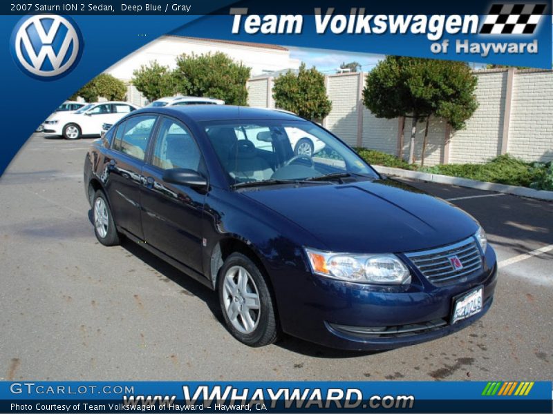 Deep Blue / Gray 2007 Saturn ION 2 Sedan