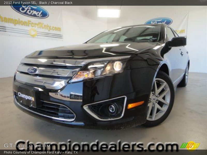 Black / Charcoal Black 2012 Ford Fusion SEL