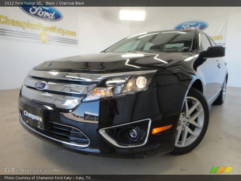 Black / Charcoal Black 2012 Ford Fusion SEL
