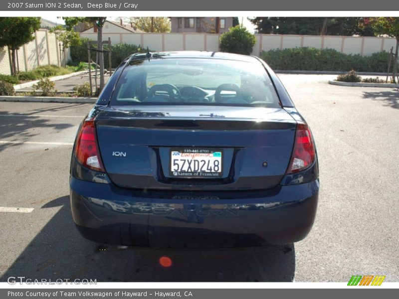 Deep Blue / Gray 2007 Saturn ION 2 Sedan