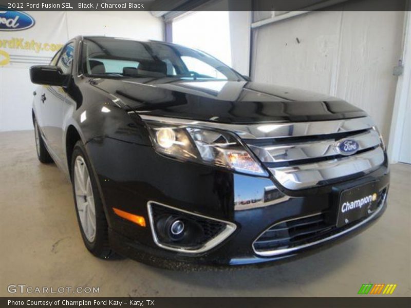 Black / Charcoal Black 2012 Ford Fusion SEL