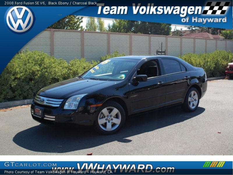 Black Ebony / Charcoal Black 2008 Ford Fusion SE V6