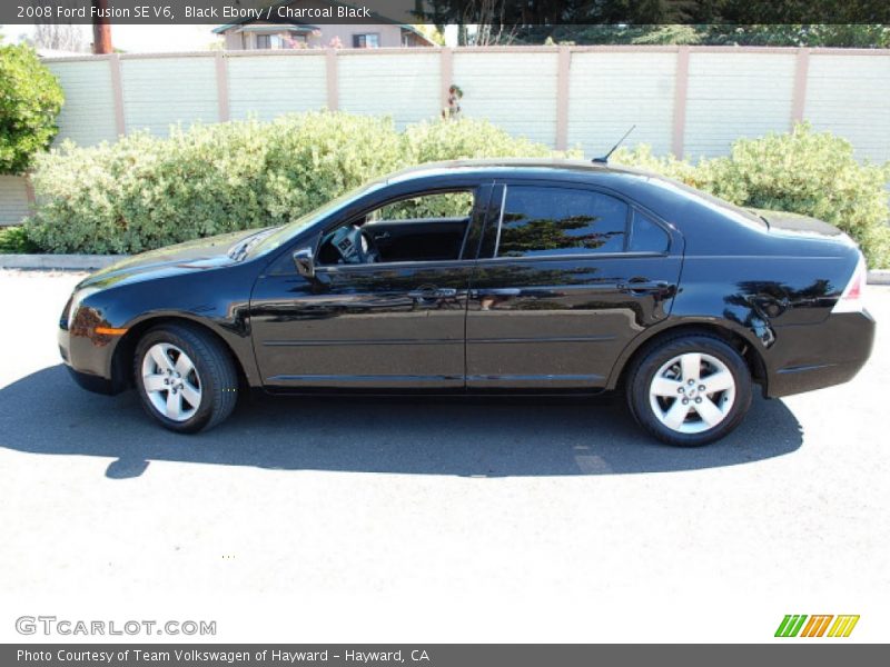 Black Ebony / Charcoal Black 2008 Ford Fusion SE V6