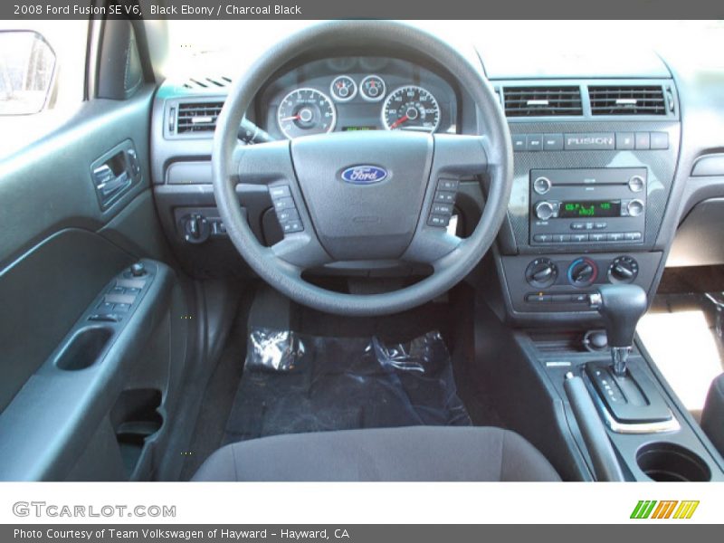 Black Ebony / Charcoal Black 2008 Ford Fusion SE V6