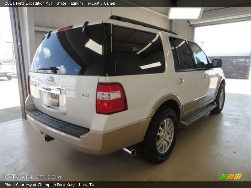 White Platinum Tri-Coat / Camel 2011 Ford Expedition XLT