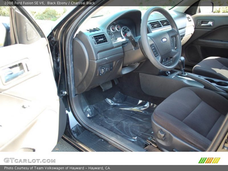 Black Ebony / Charcoal Black 2008 Ford Fusion SE V6