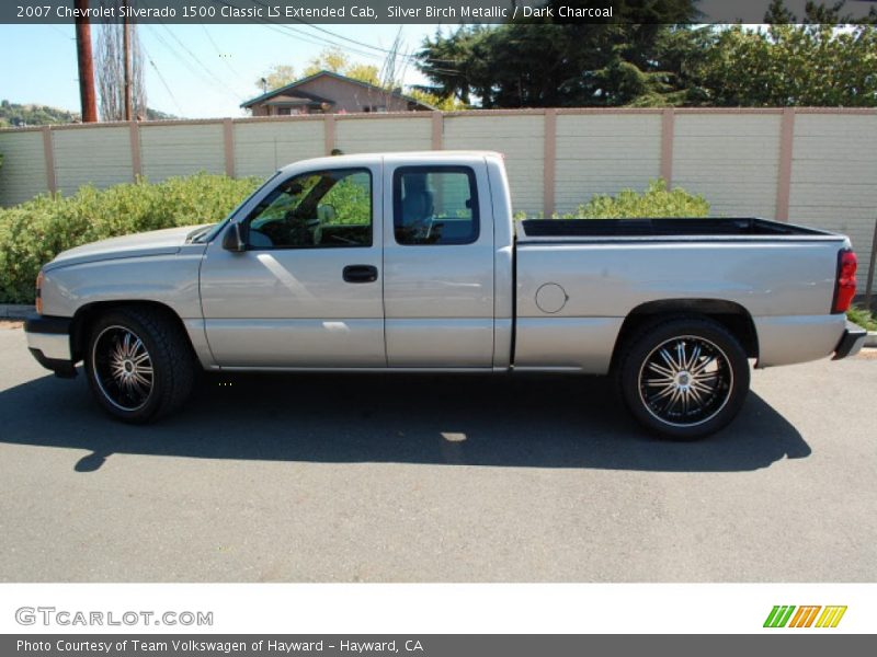 Silver Birch Metallic / Dark Charcoal 2007 Chevrolet Silverado 1500 Classic LS Extended Cab
