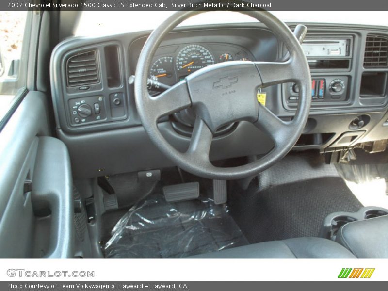 Silver Birch Metallic / Dark Charcoal 2007 Chevrolet Silverado 1500 Classic LS Extended Cab