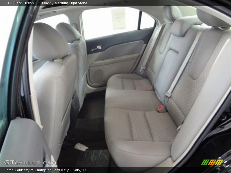 Black / Medium Light Stone 2012 Ford Fusion SE