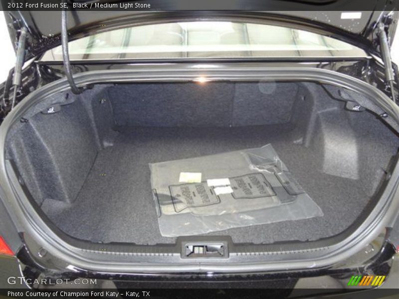 Black / Medium Light Stone 2012 Ford Fusion SE