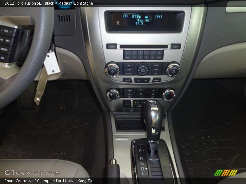 Black / Medium Light Stone 2012 Ford Fusion SE