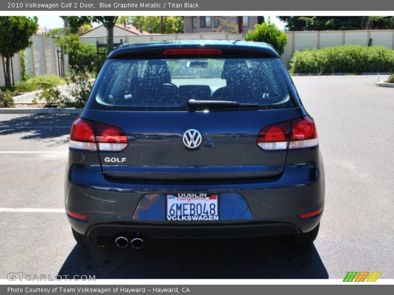 Blue Graphite Metallic / Titan Black 2010 Volkswagen Golf 2 Door