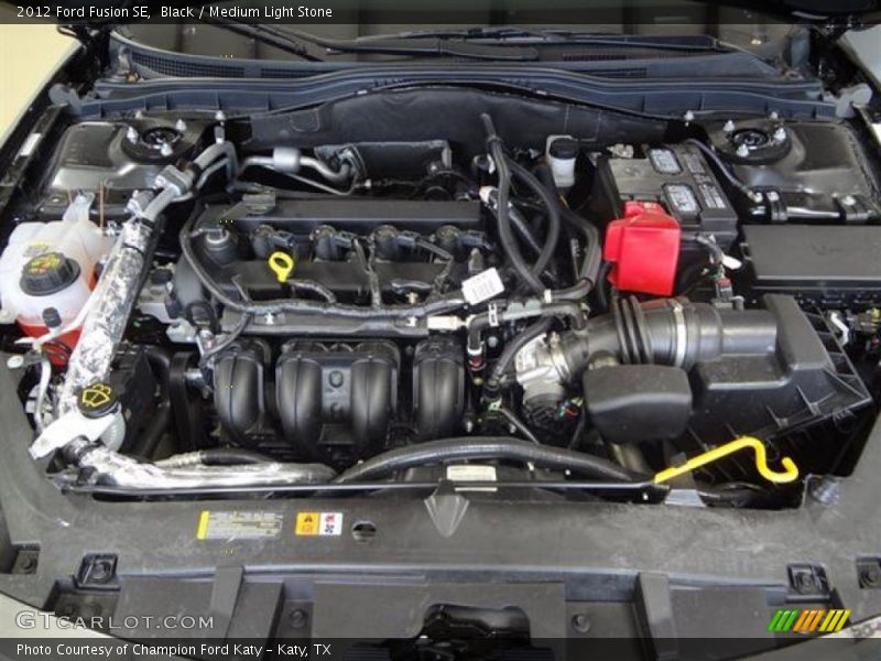 Black / Medium Light Stone 2012 Ford Fusion SE