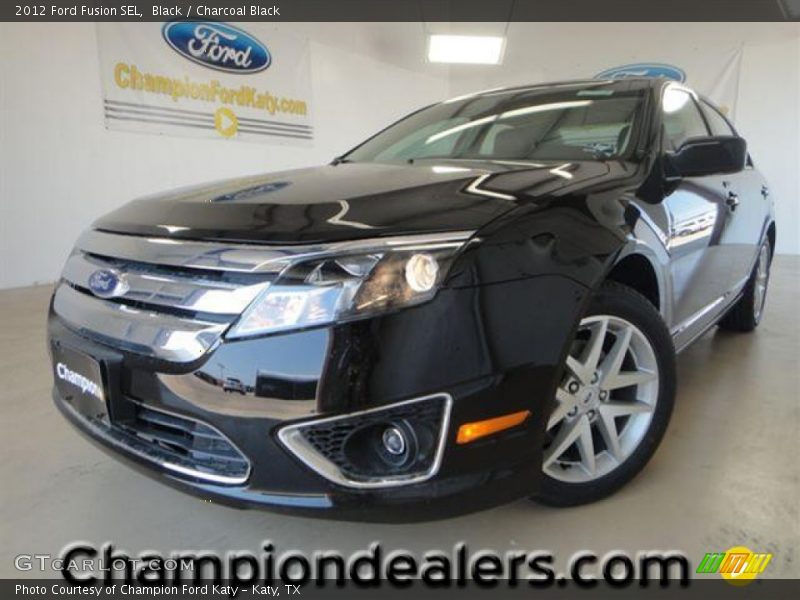 Black / Charcoal Black 2012 Ford Fusion SEL