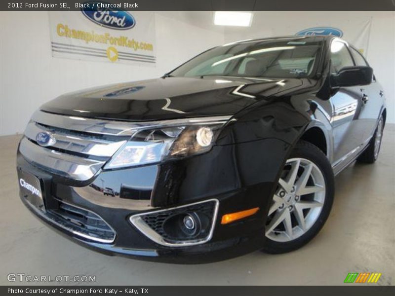 Black / Charcoal Black 2012 Ford Fusion SEL