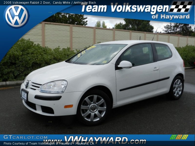Candy White / Anthracite Black 2008 Volkswagen Rabbit 2 Door