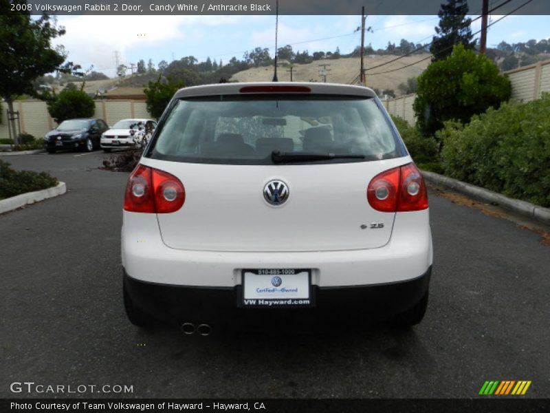 Candy White / Anthracite Black 2008 Volkswagen Rabbit 2 Door