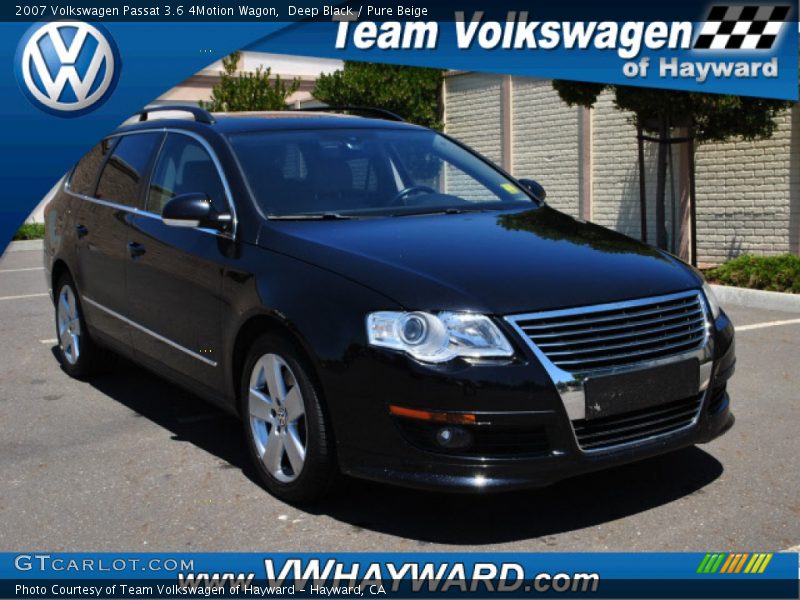 Deep Black / Pure Beige 2007 Volkswagen Passat 3.6 4Motion Wagon