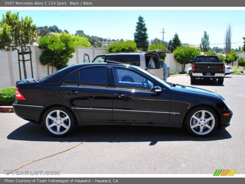 Black / Black 2007 Mercedes-Benz C 230 Sport
