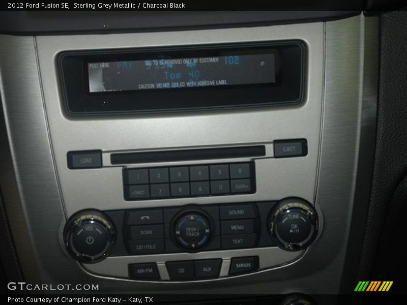 Sterling Grey Metallic / Charcoal Black 2012 Ford Fusion SE