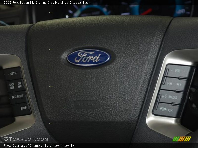 Sterling Grey Metallic / Charcoal Black 2012 Ford Fusion SE