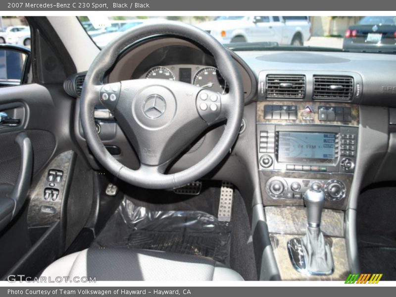 Black / Black 2007 Mercedes-Benz C 230 Sport