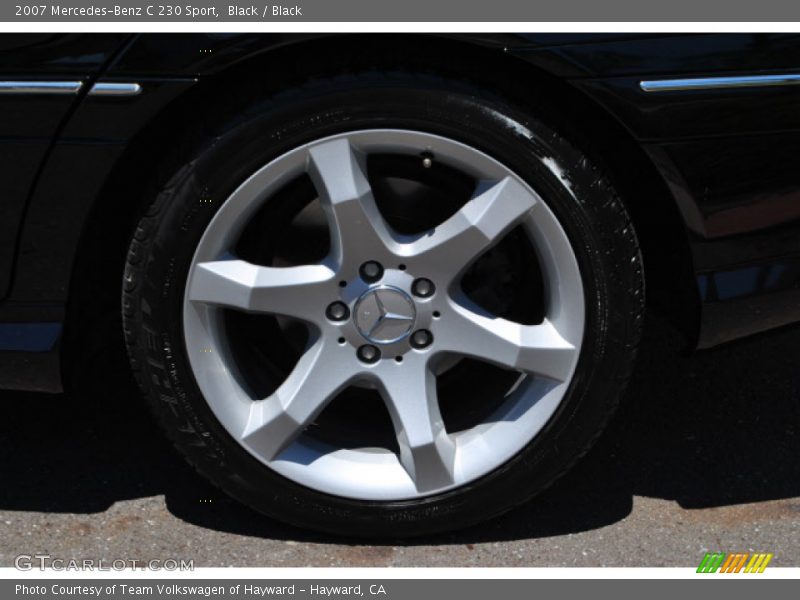Black / Black 2007 Mercedes-Benz C 230 Sport