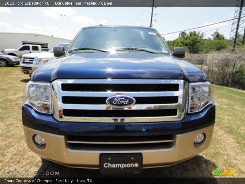 Dark Blue Pearl Metallic / Camel 2011 Ford Expedition XLT