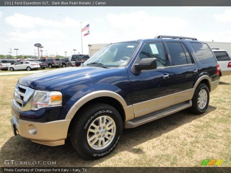 Dark Blue Pearl Metallic / Camel 2011 Ford Expedition XLT