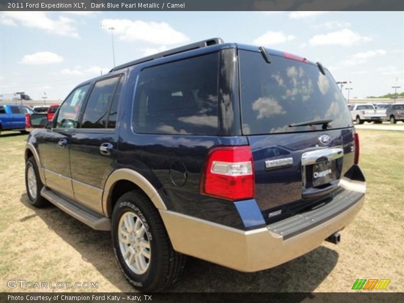 Dark Blue Pearl Metallic / Camel 2011 Ford Expedition XLT