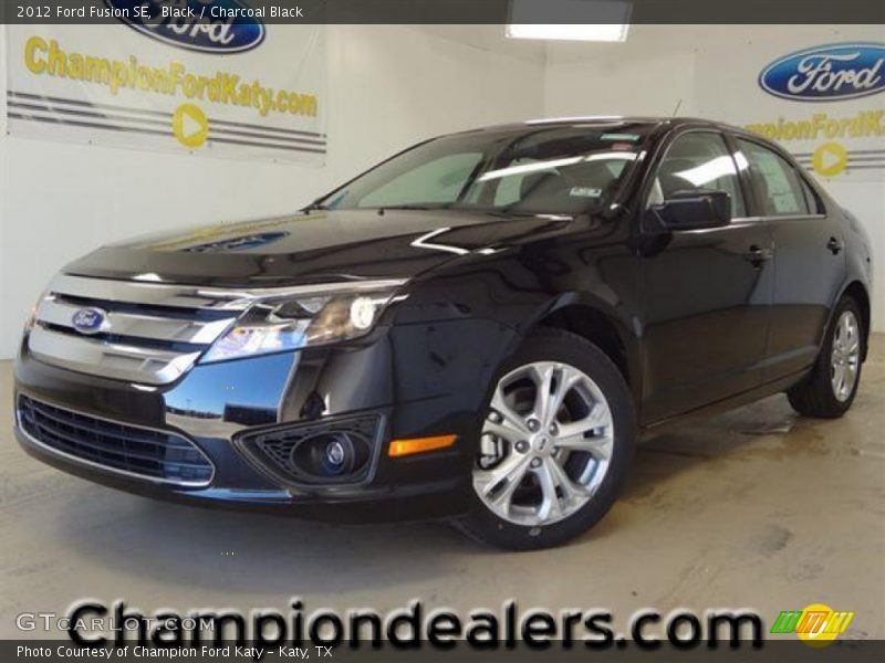 Black / Charcoal Black 2012 Ford Fusion SE